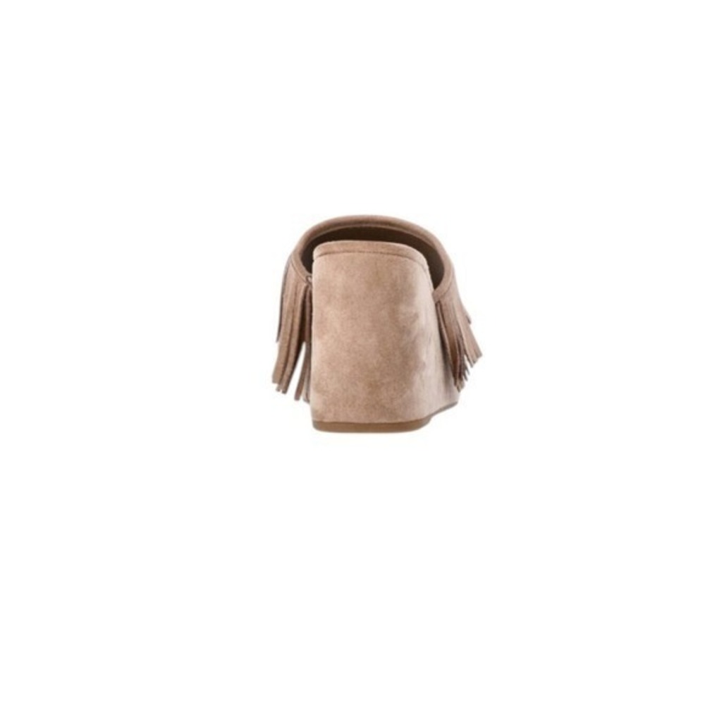 Madden NYC Fringe Platform Wedge Slides Taupe Size 8 New NWT - Picture 5 of 9
